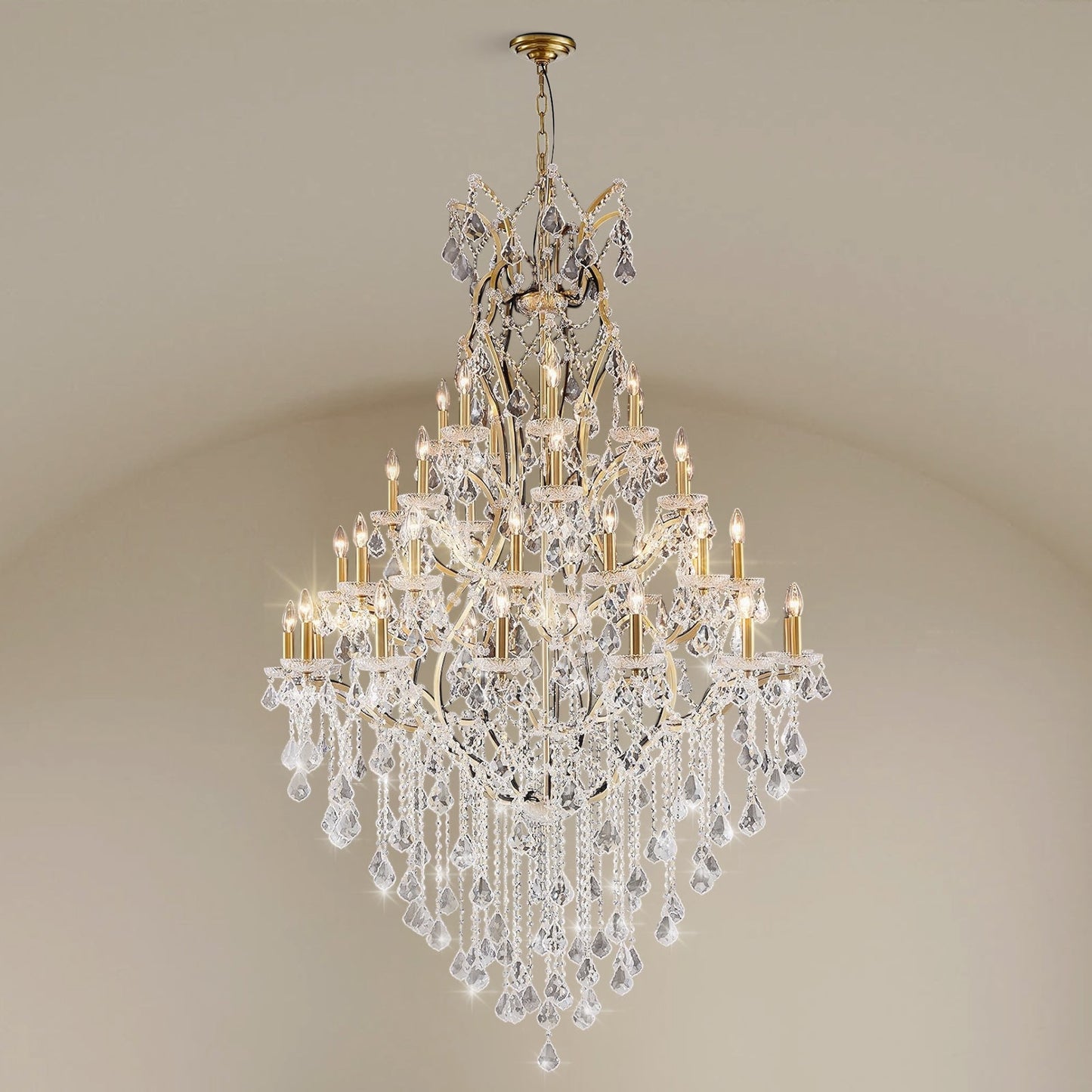 Clear Glass Clip Light D49.2 - Gold