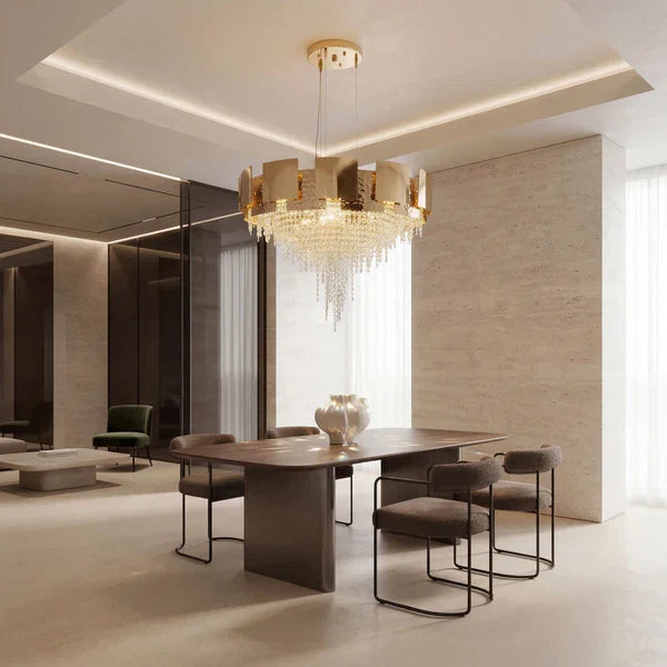 Amadeo Round Crystal Bead Chandelier