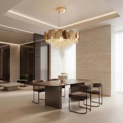 Amadeo Round Crystal Bead Chandelier