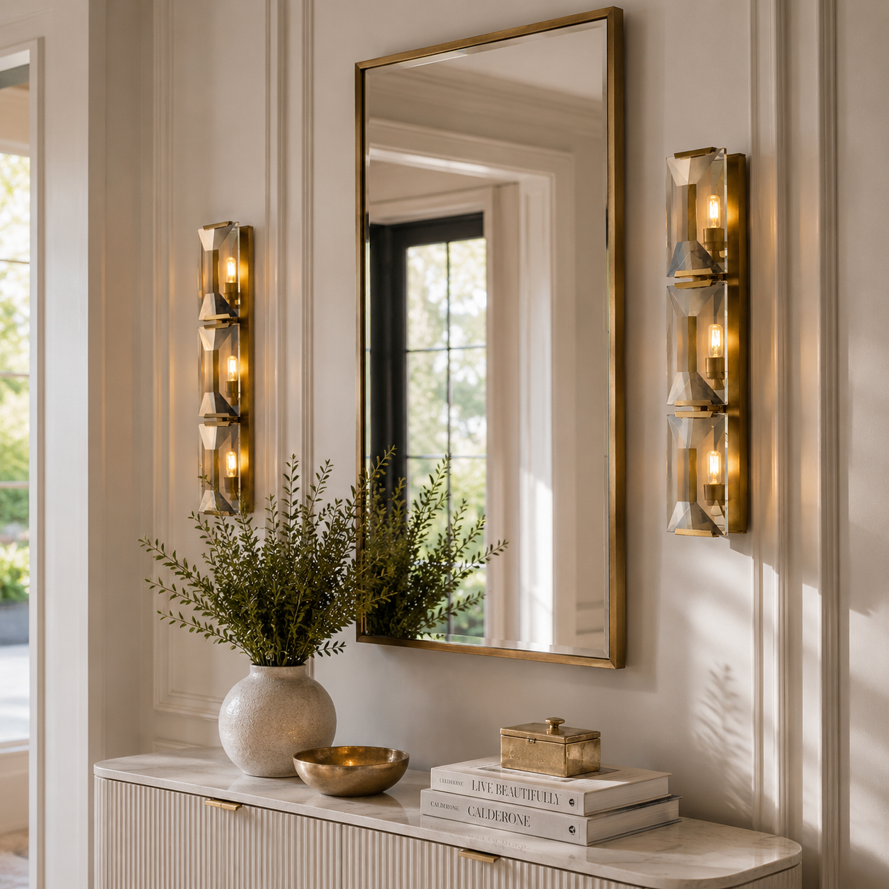 Hadilor CRYSTAL TRIPLE SCONCE