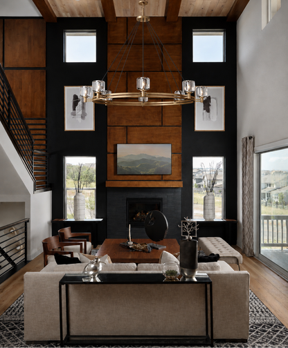 Demored Round Chandelier