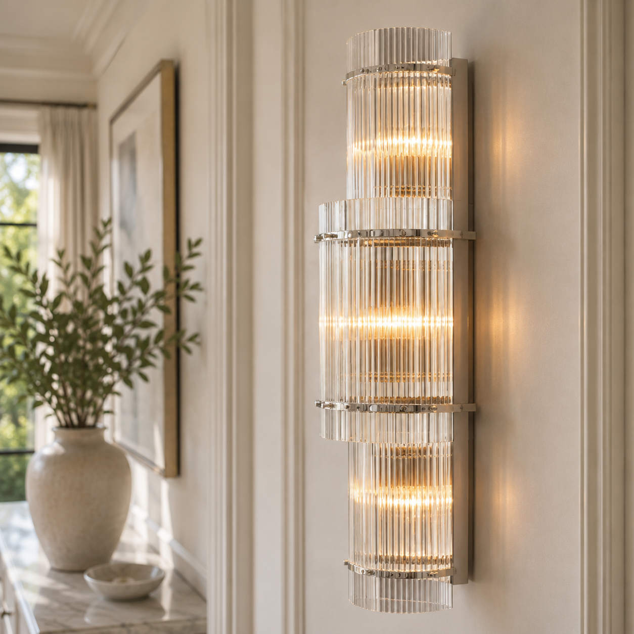 Sae Nari Glass Grand Round Sconce