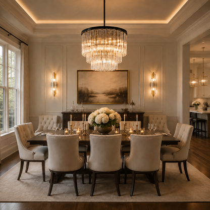 Cirbos Three-Tier  Round Chandelier