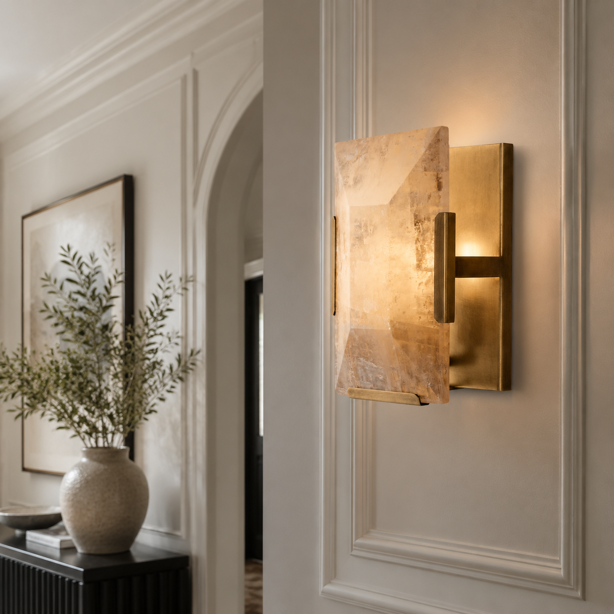 Hadilor Calcite Sconce