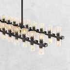 Reger Crystal Rectangular Chandelier 54'' 72"