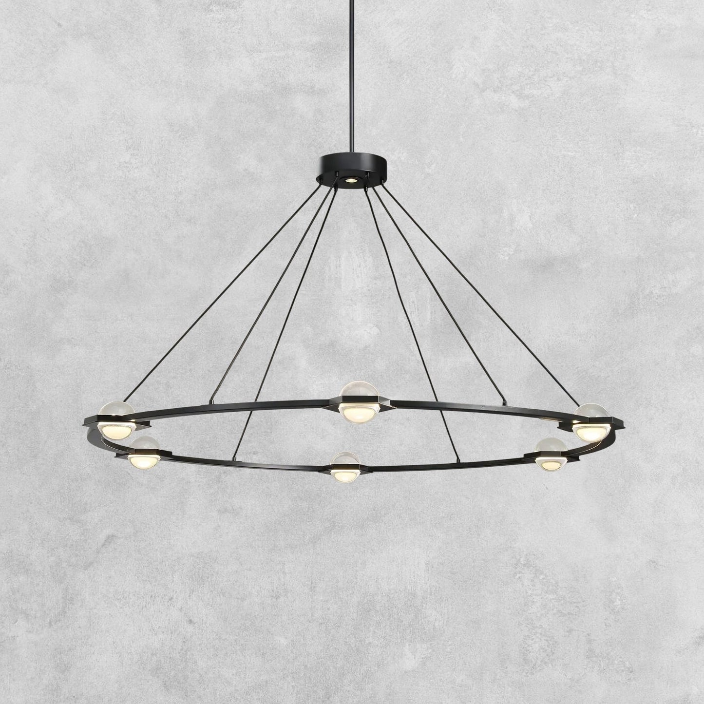 Planet Round Chandelier 36'' 48'' 60''
