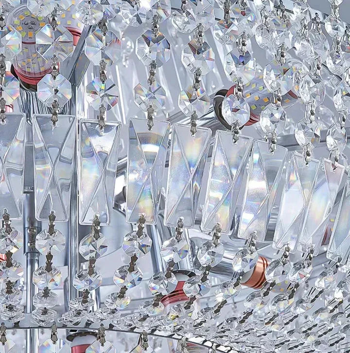 Extra Large Multi-layer Modern Light Luxury Crystal Chandelier for Living / Dining Room / Villa