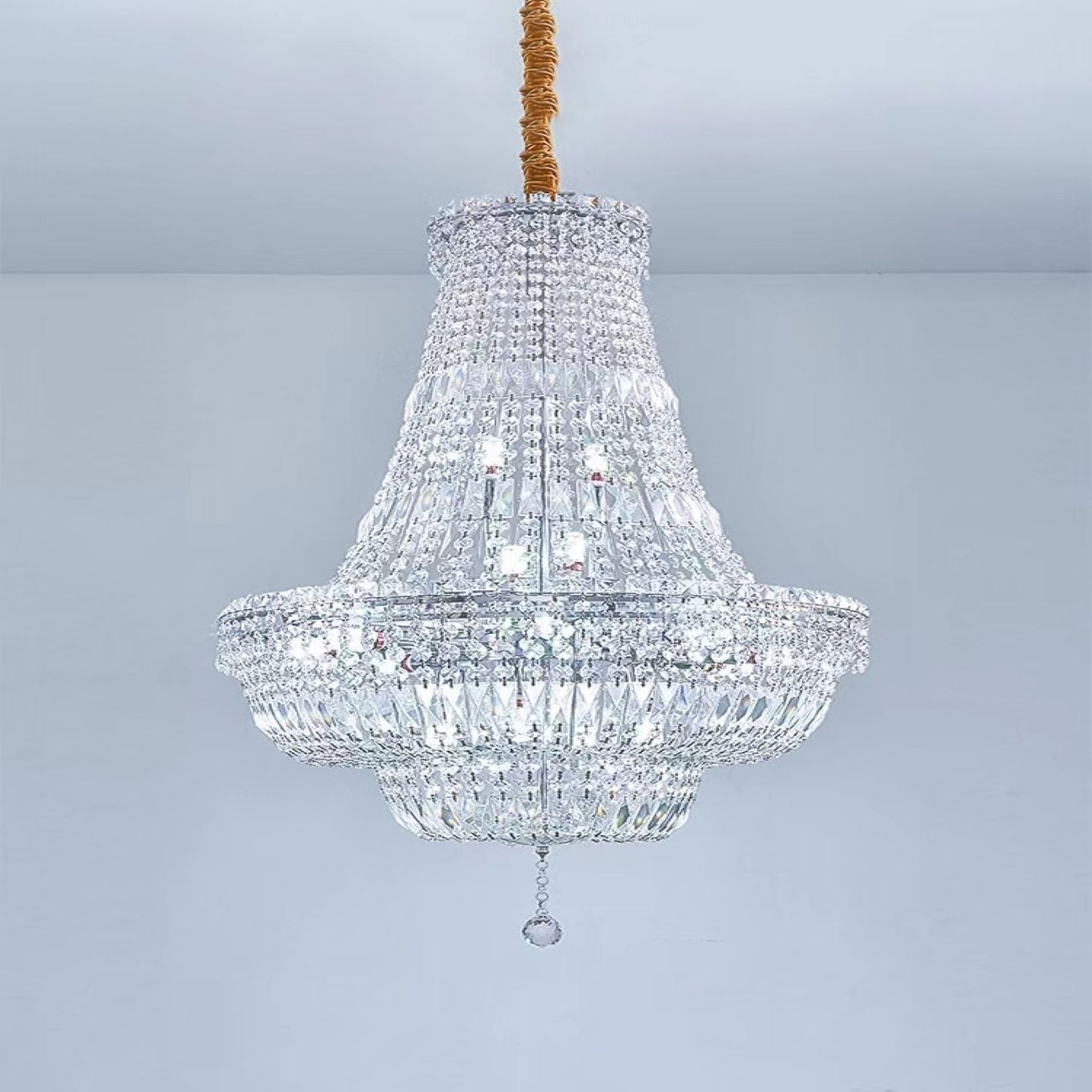 Extra Large Multi-layer Modern Light Luxury Crystal Chandelier for Living / Dining Room / Villa