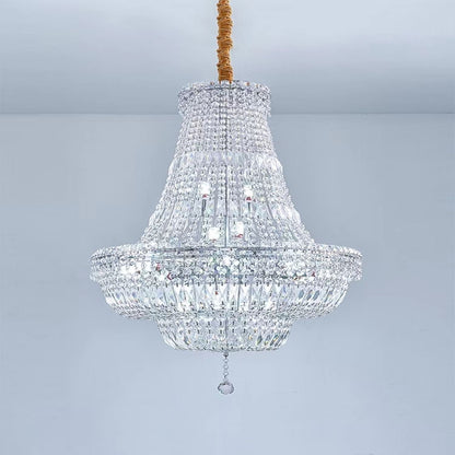 Extra Large Multi-layer Modern Light Luxury Crystal Chandelier for Living / Dining Room / Villa
