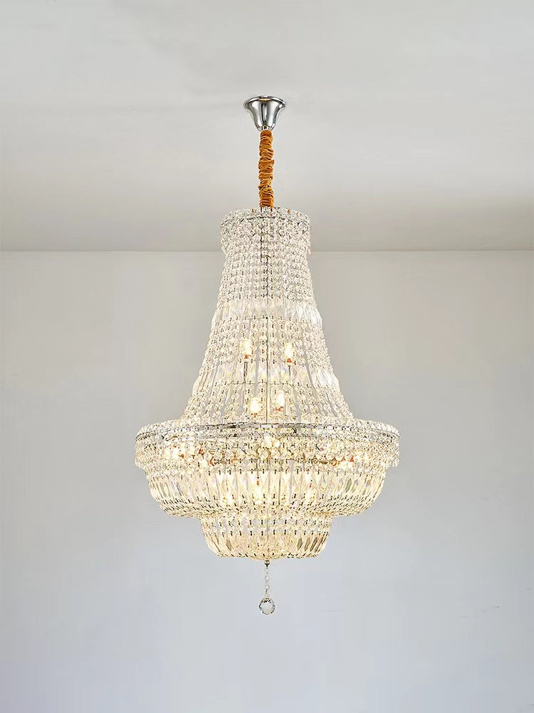 Extra Large Multi-layer Modern Light Luxury Crystal Chandelier for Living / Dining Room / Villa