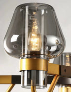 Post-modern Light Full Brass Chandelier for Living Room/Bedroom