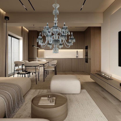 Elegant Crystal Chandelier in Italian