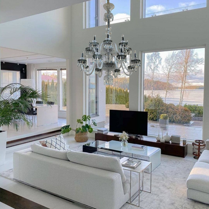 Elegant Crystal Chandelier in Italian