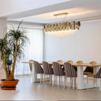 Amadeo Linear Crystal Bead Chandelier