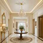 12-Light Clip Plate Chandelier D72 - Gold