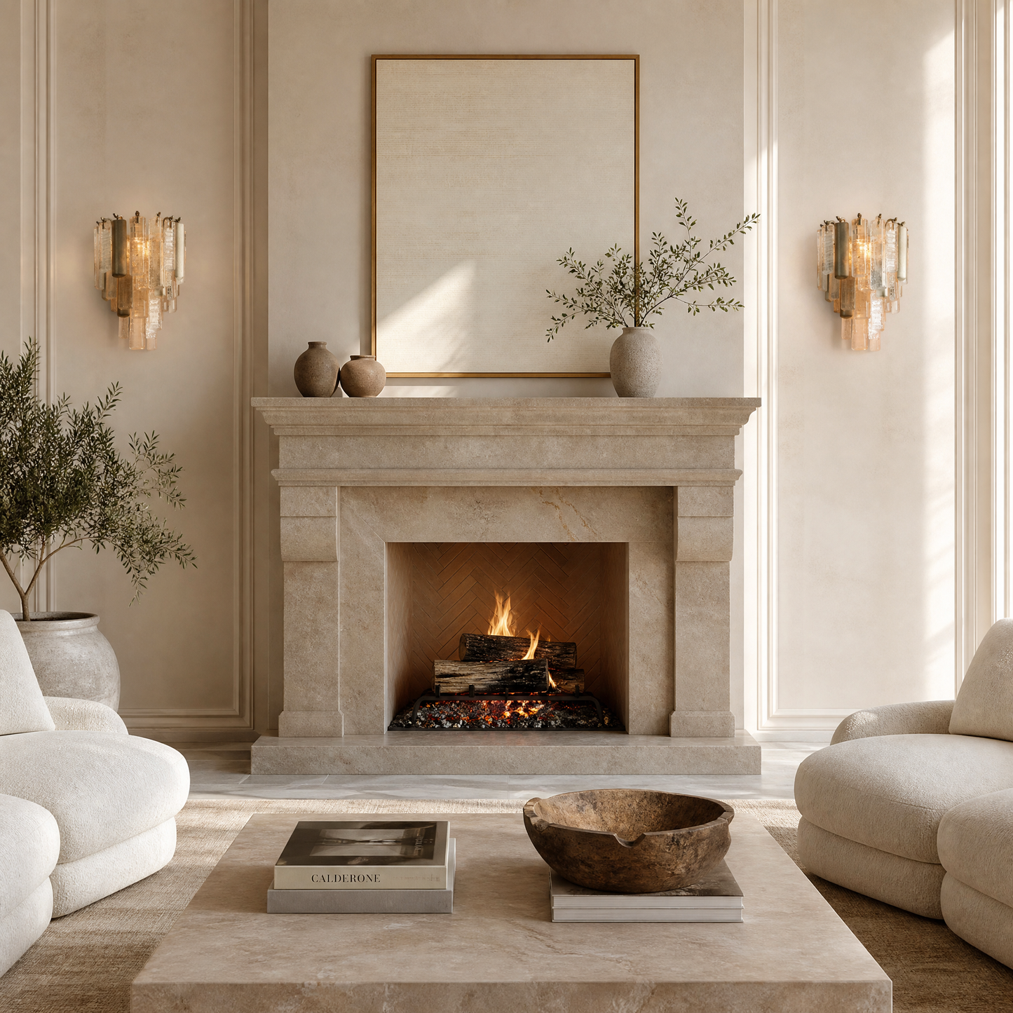 Amadeo Brass Crystal Sconce