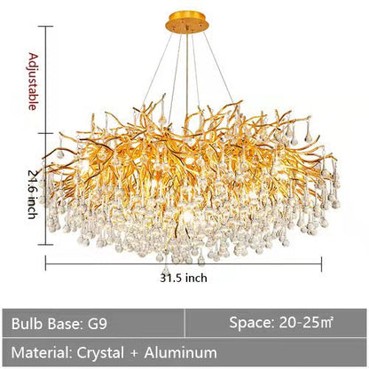 Stunning Tree Branch Crystal Chandelier