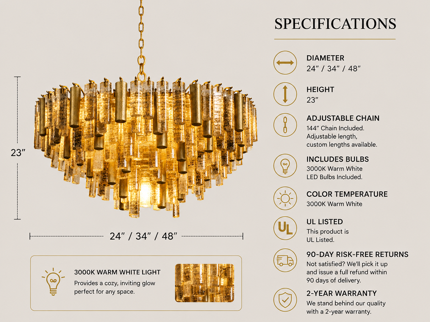 Neve Round Chandelier