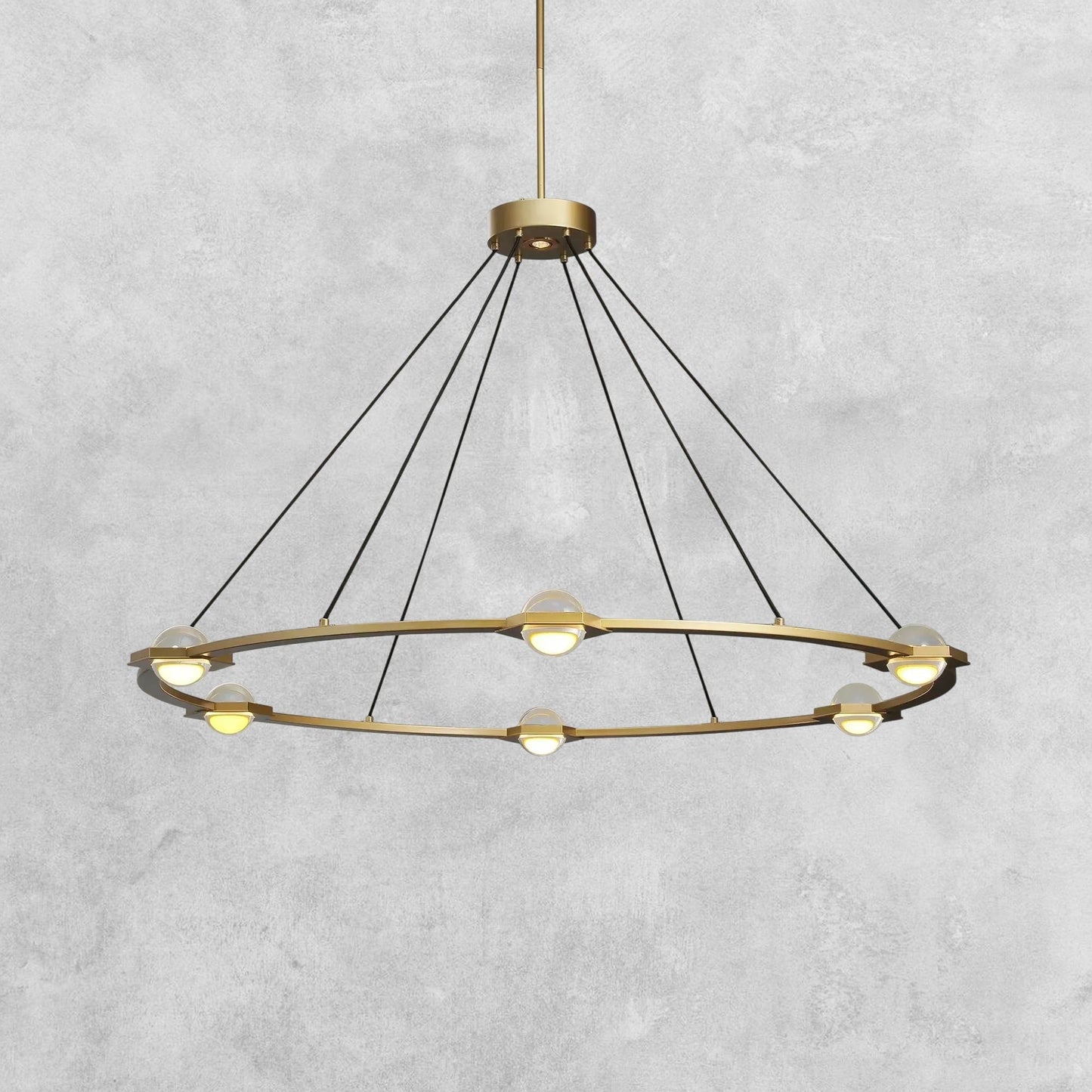 Planet Round Chandelier 36'' 48'' 60''