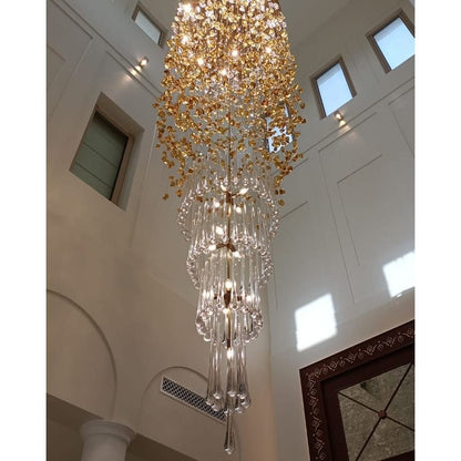 Rainfall Glass Gem Stone Chandelier