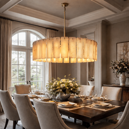 Calociato Onyx Round Chandelier