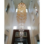 Rainfall Glass Gem Stone Chandelier