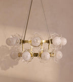 Holly Glass Chandelier 32"W