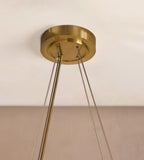 Holly Glass Chandelier 32"W