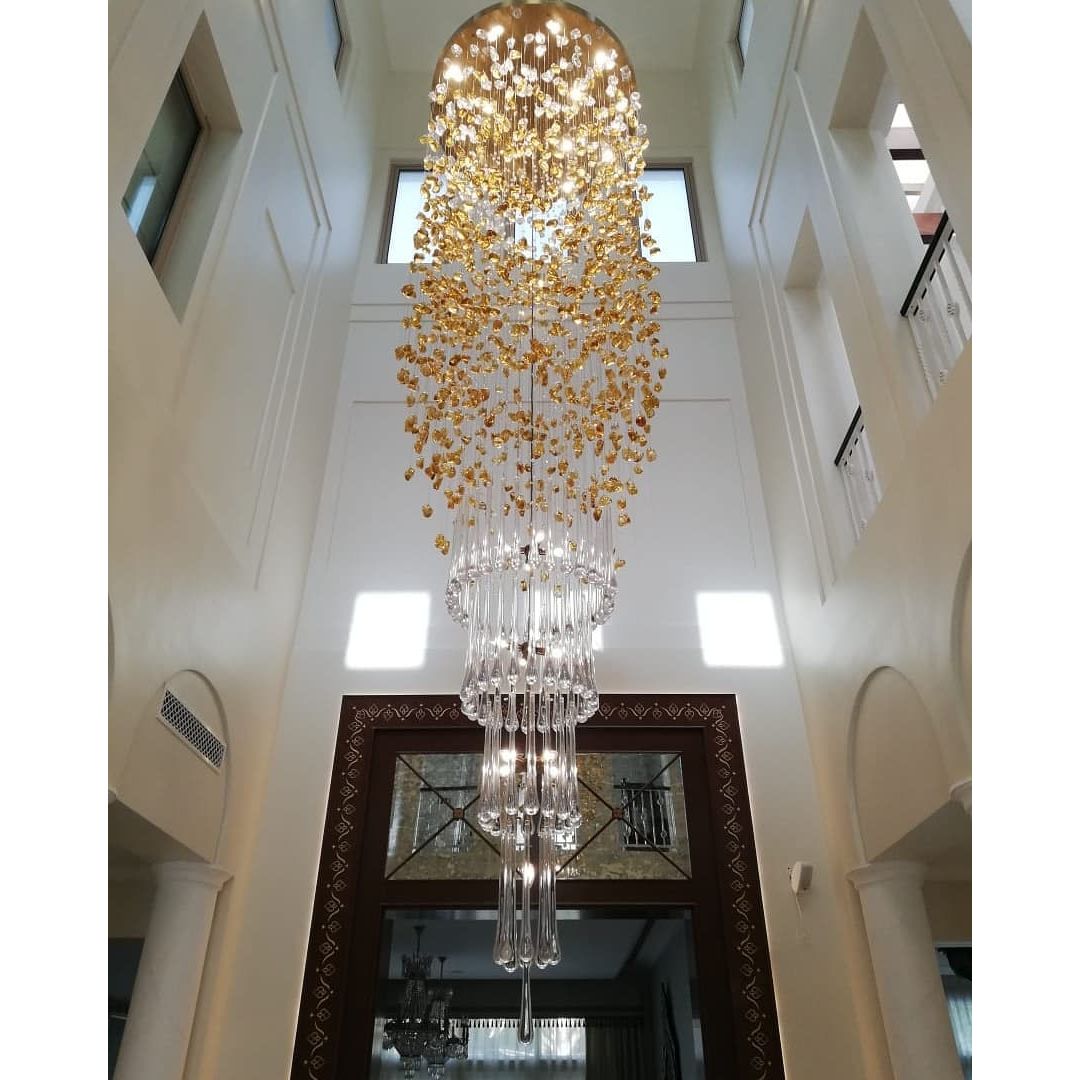Rainfall Glass Gem Stone Chandelier