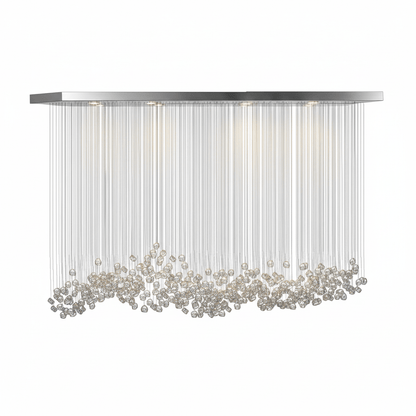Crystal Stone Crystal Spiral Chandelier