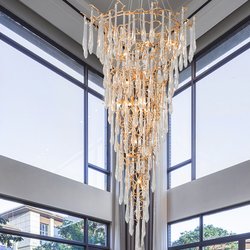 Cecily Crystal Branch Chandelier H 94.49"