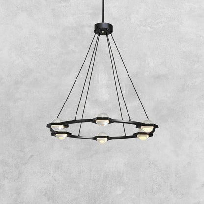 Planet Round Chandelier 36'' 48'' 60''