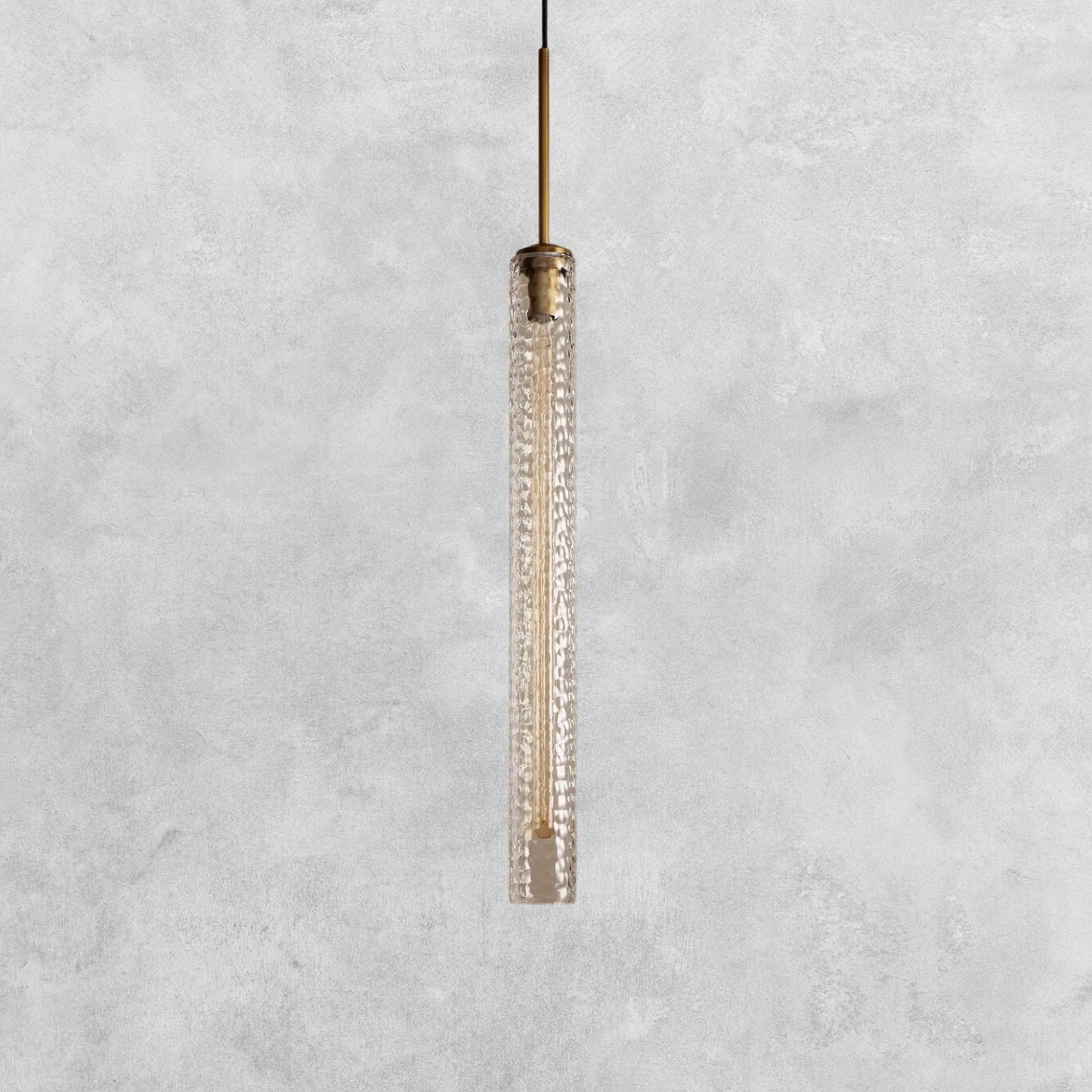 Colleena Hammered Glass Pendant