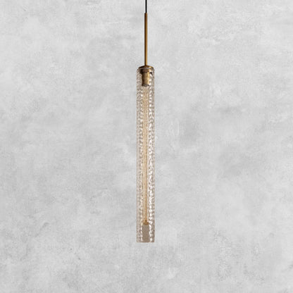 Colleena Hammered Glass Pendant
