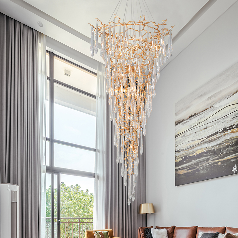 Cecily Crystal Branch Chandelier H 94.49"