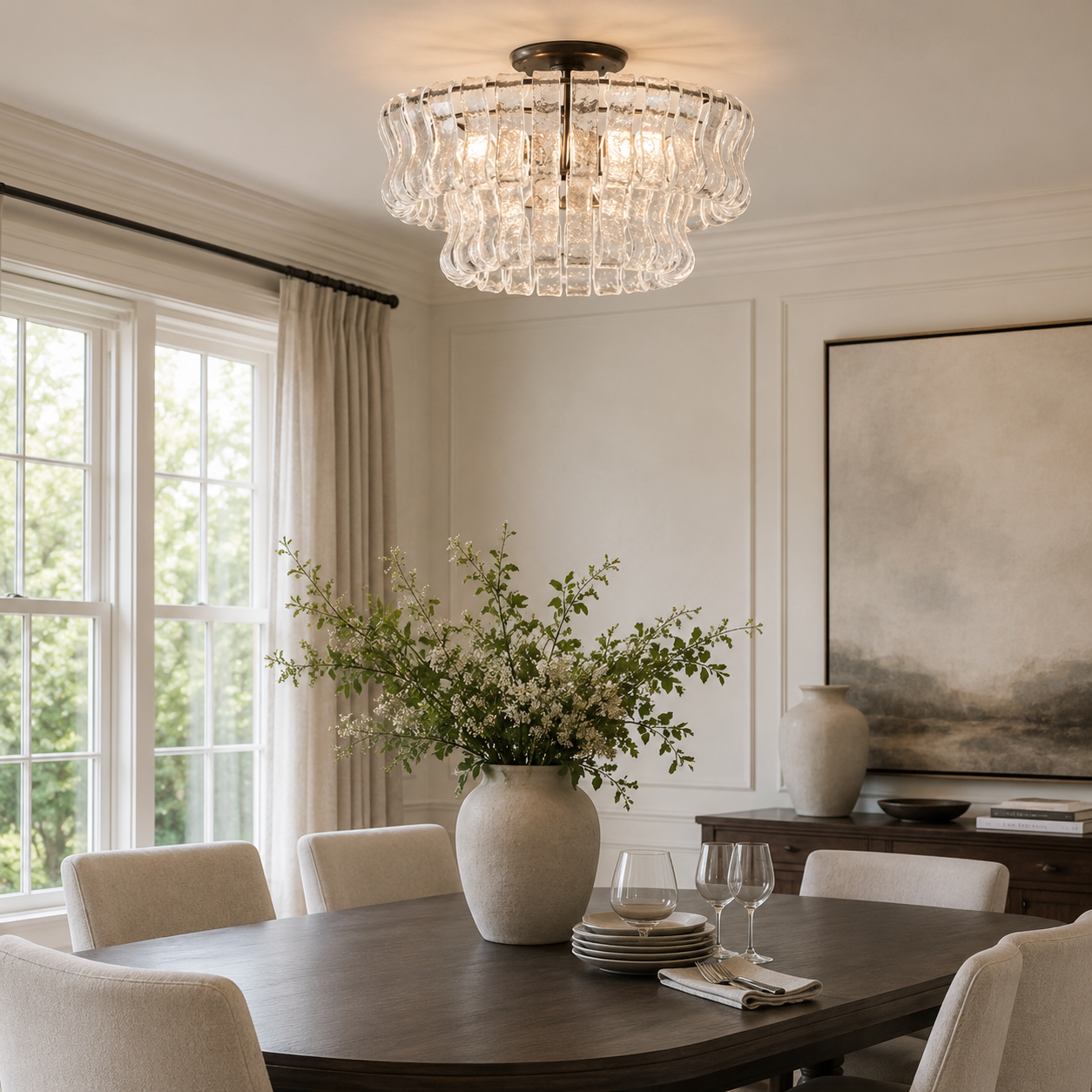 Ghiaccio Flush Mount Lighting