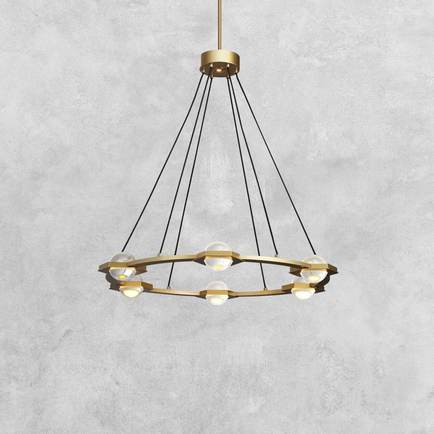 Planet Round Chandelier 36'' 48'' 60''