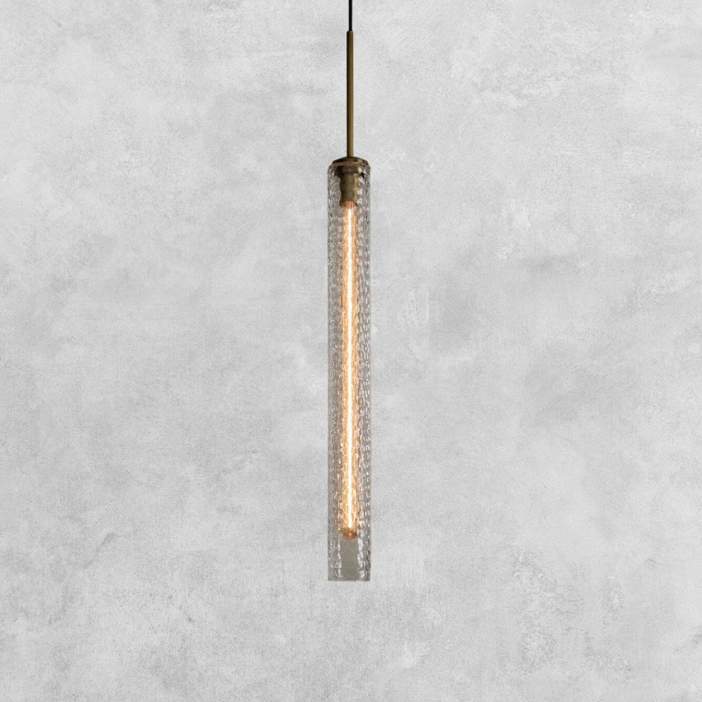 Colleena Hammered Glass Pendant