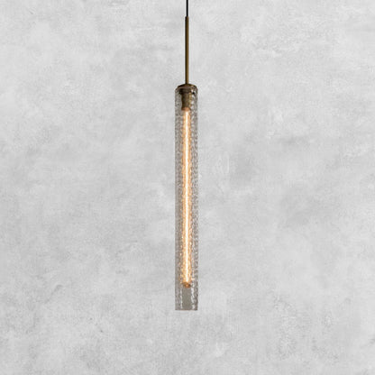 Colleena Hammered Glass Pendant