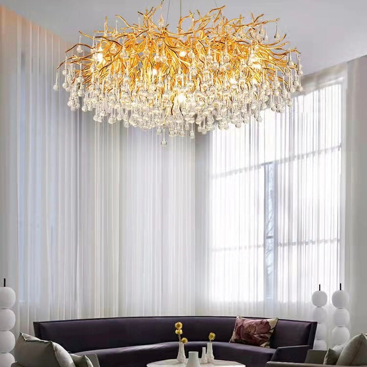 Stunning Tree Branch Crystal Chandelier