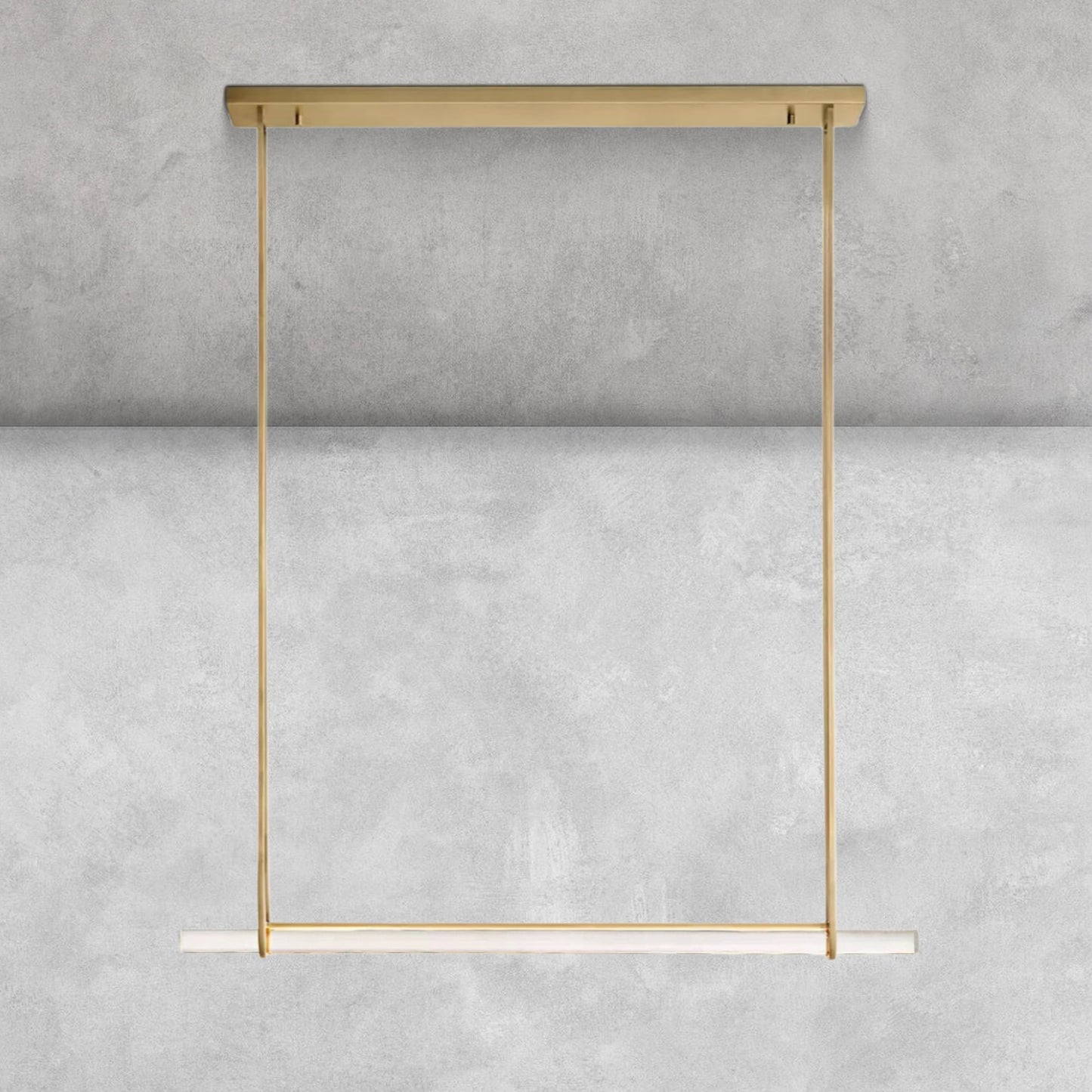 Milano Crystal Single Bar Linear Chandelier
