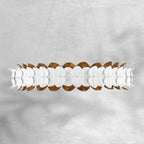 Darla Hand sculpted Leaves Chandelier 39''D