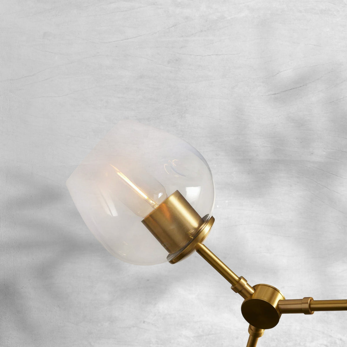 Covington Horizontal White Globe Branching Bubble Chandelier