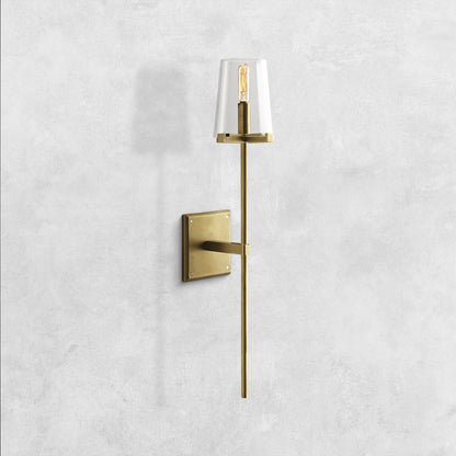 Pauilla Torch Clear Glass Sconce