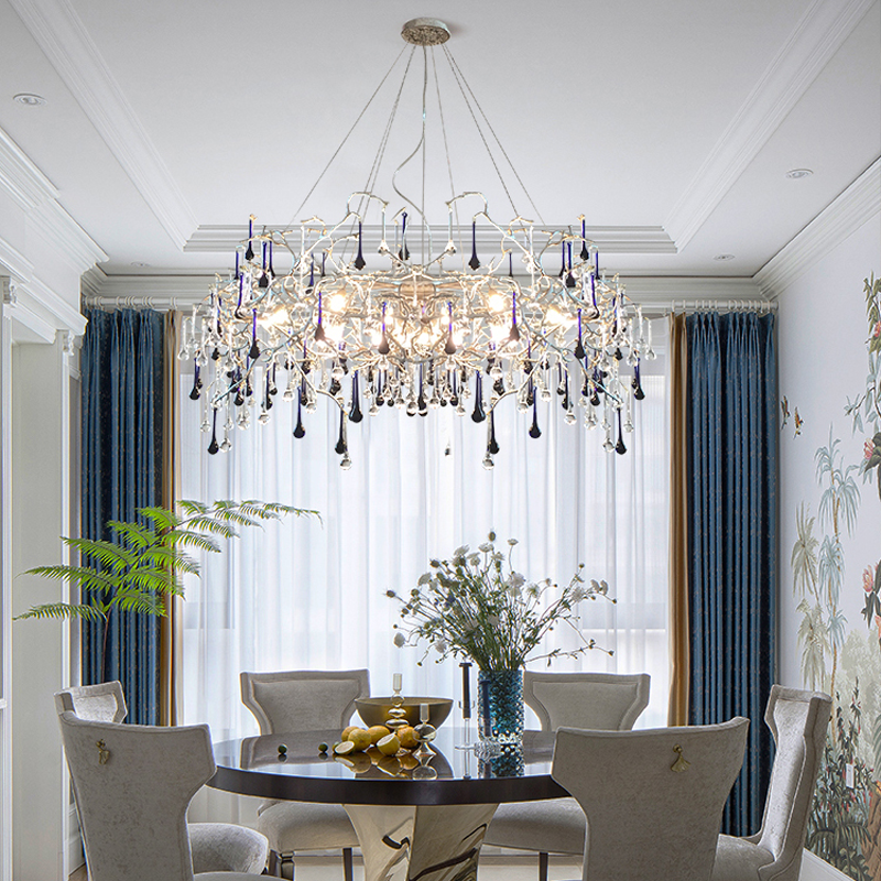 Avis Crystal Rain Branch Chandelier