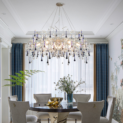 Avis Crystal Rain Branch Chandelier