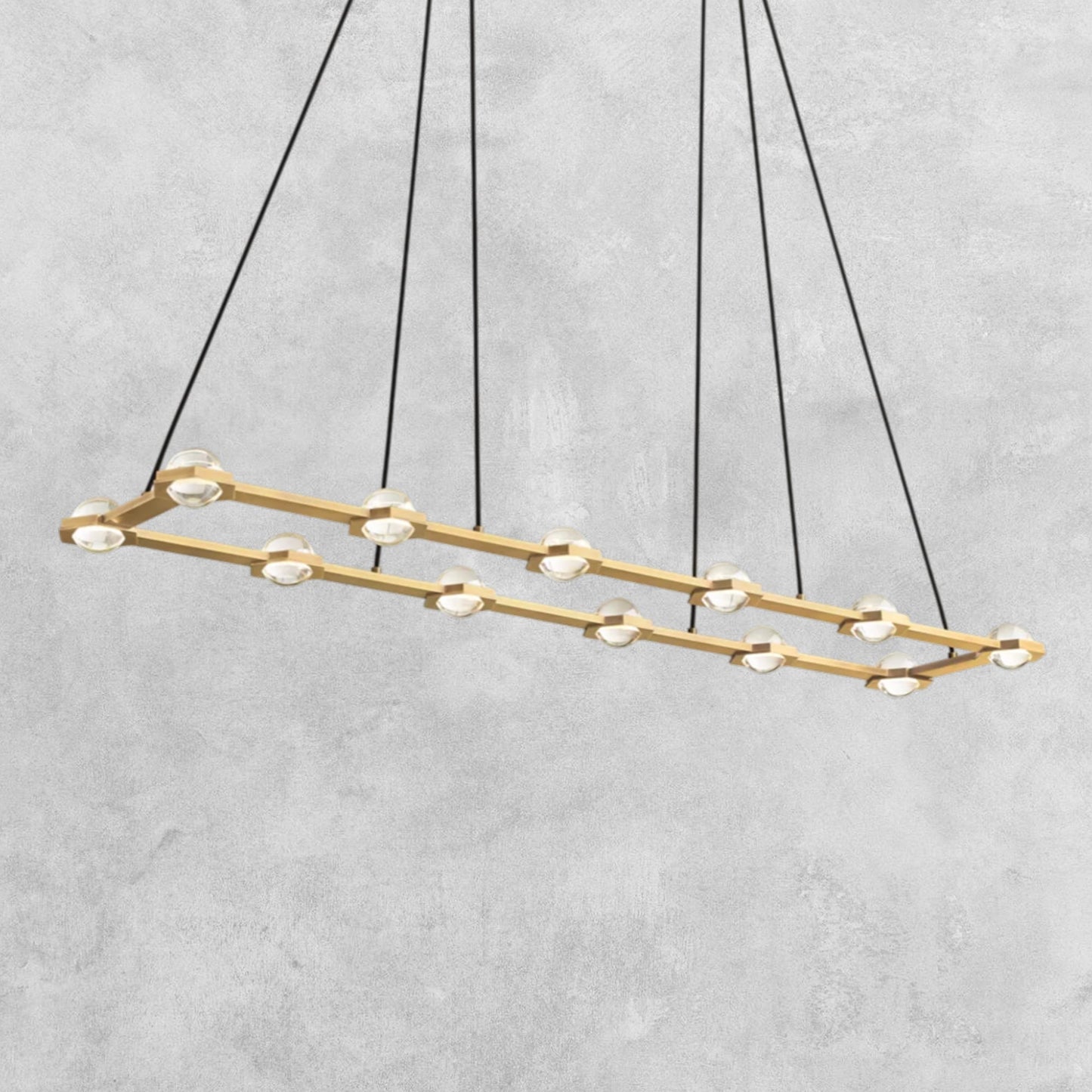 Planet Rectangular Chandelier 54" 72"
