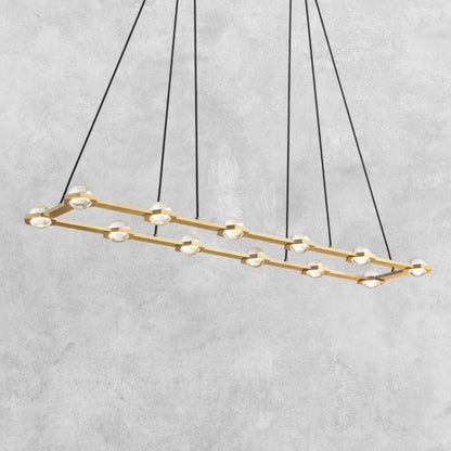Planet Rectangular Chandelier 54" 72"