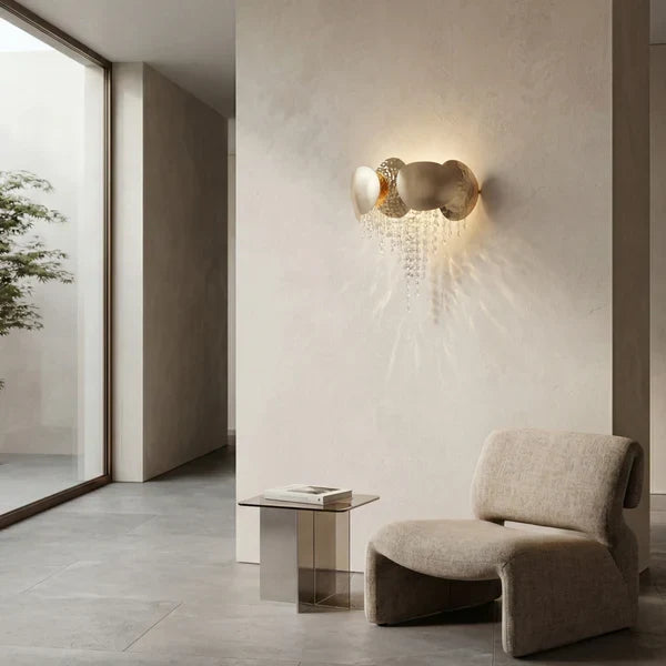 Amadeo Brass Crystal Sconce