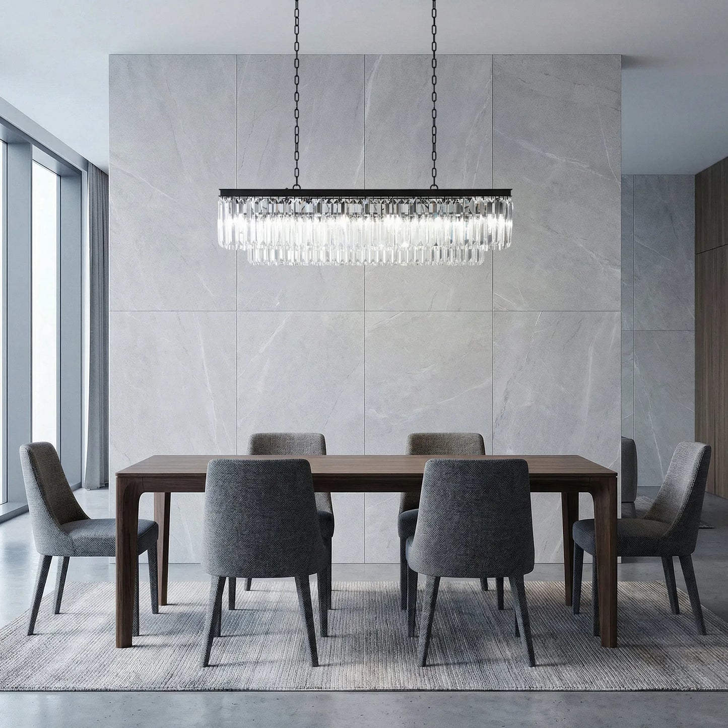 Leyland Tiered Rectangular Chandelier